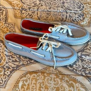 Sperry pinstripe shoes